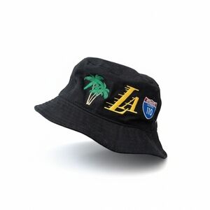 Mitchell & Ness Los Angeles Lakers Black Bucket hat